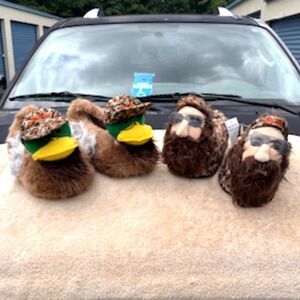 Size 10-11 {One Size Fits Most} . Duck Dynasty Ducks & Uncle Si Slippers Bundle